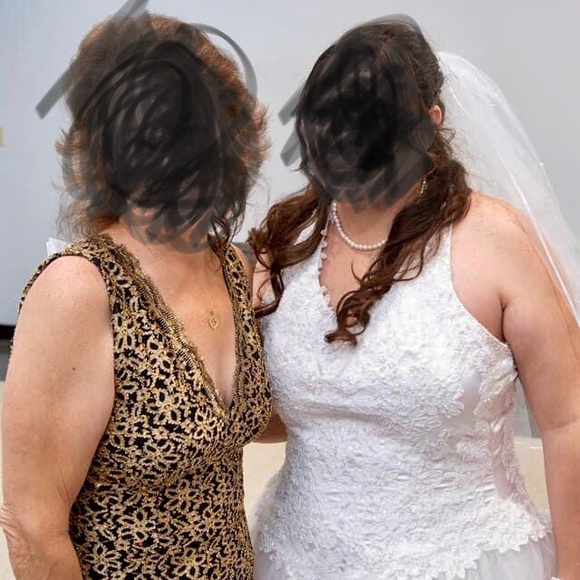 Size 16 Davids Bridal wedding dress - Picture 3 of 3